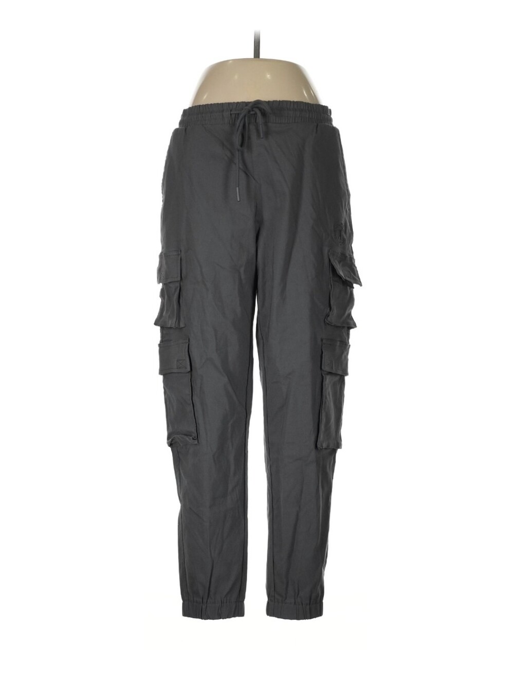 Crooks & Castles Gray Cargo Jogger Pants Size M Men's Streetwear Cargo Pockets